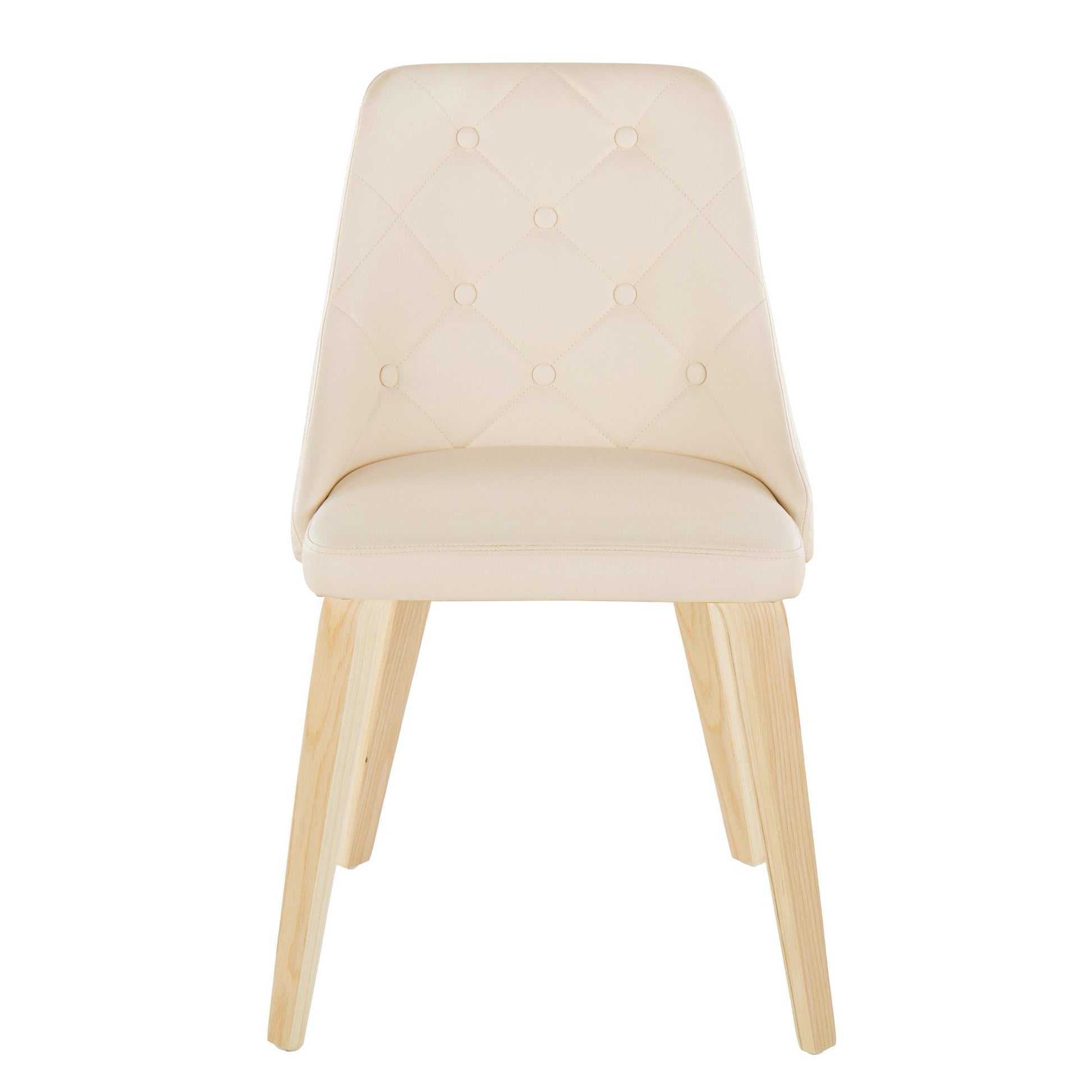 Giovanni Chair - Set of 2 Black Cream By LumiSource | Dining Chairs | Modishstore - 14