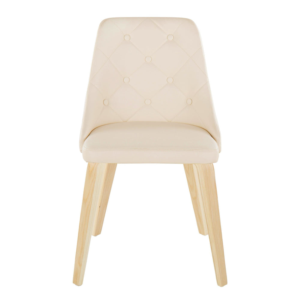Giovanni Chair - Set of 2 Black Cream By LumiSource | Dining Chairs | Modishstore - 14