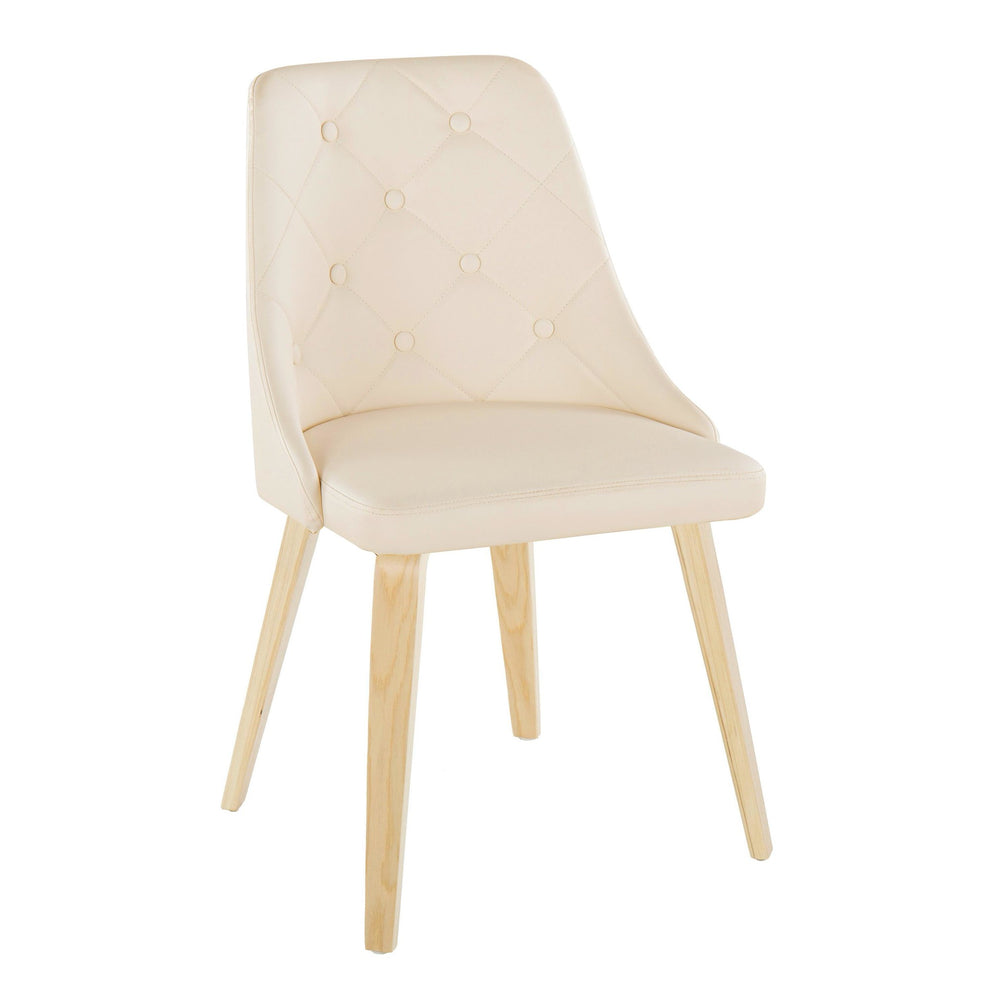 Giovanni Chair - Set of 2 Black Cream By LumiSource | Dining Chairs | Modishstore - 10