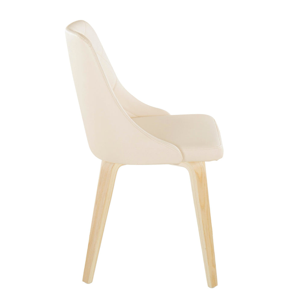 Giovanni Chair - Set of 2 Black Cream By LumiSource | Dining Chairs | Modishstore - 11
