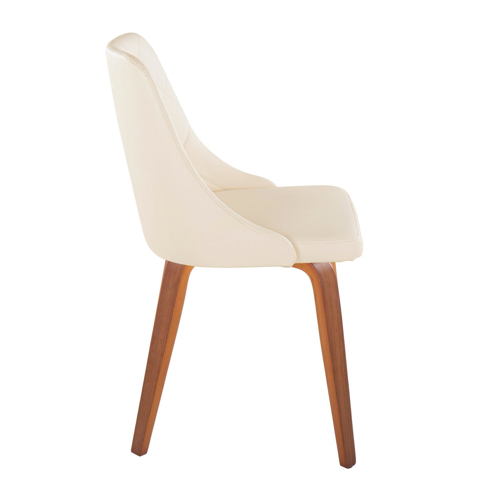 Giovanni Chair - Set of 2 Black Cream By LumiSource | Dining Chairs | Modishstore - 18