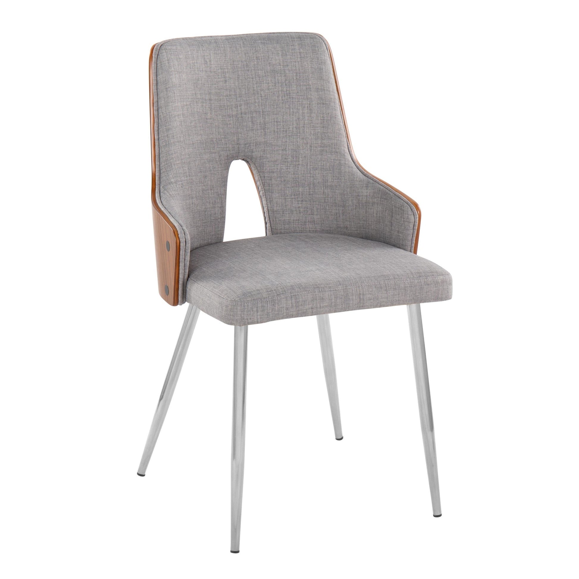 Stella Chair - Set of 2 Gray By LumiSource | Dining Chairs | Modishstore - 3