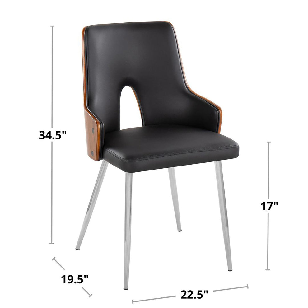 Stella Chair - Set of 2 Gray By LumiSource | Dining Chairs | Modishstore - 15
