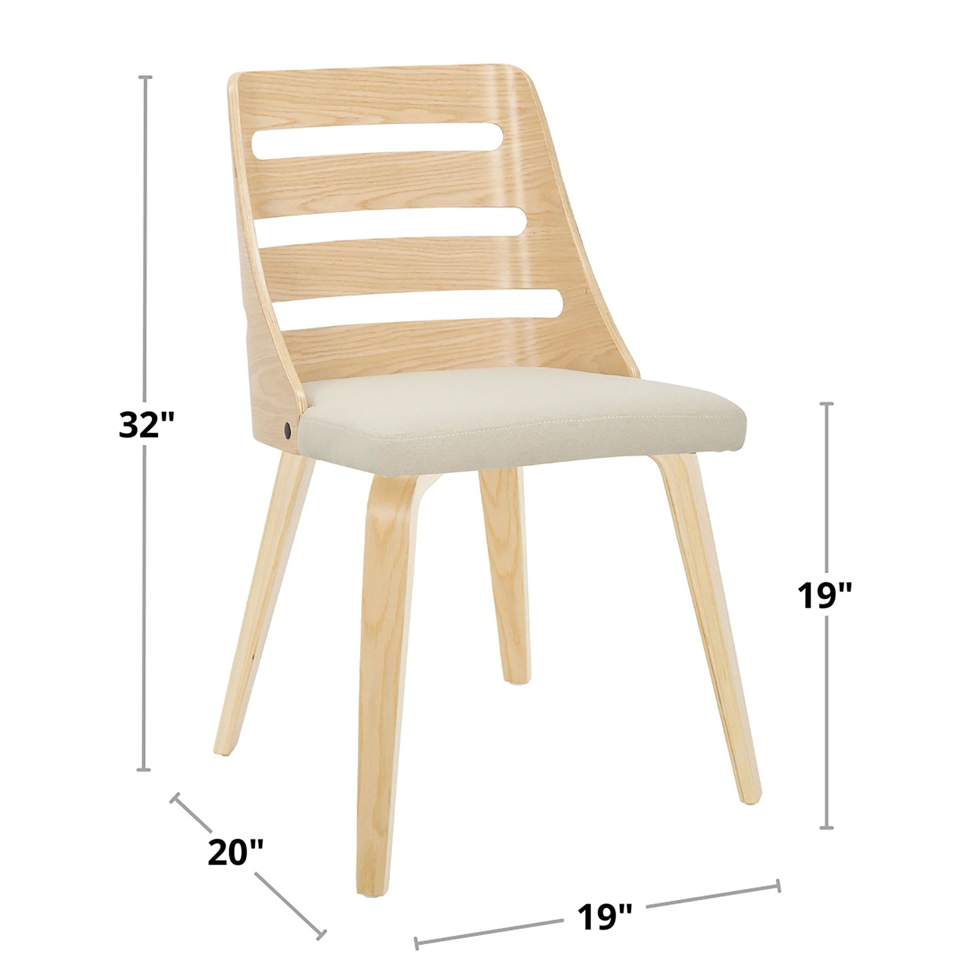 Trevi Chair - Set of 2 By LumiSource | Dining Chairs | Modishstore - 7