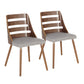 Trevi Chair - Set of 2 Cream By LumiSource | Dining Chairs | Modishstore - 10