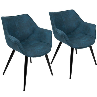 LumiSource Wrangler Chair - Set of 2 | Modishstore | Accent Chairs