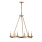 Safavieh Joris 6Lt Chandelier - Gold Painted | Chandeliers | Modishstore - 5
