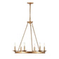Safavieh Joris 6Lt Chandelier - Gold Painted | Chandeliers | Modishstore - 4