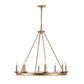 Safavieh Fauna 8Lt Chandelier - Gold Painted | Chandeliers | Modishstore - 2
