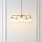 Safavieh Negara Chandelier - Satin Brass | Chandeliers | Modishstore