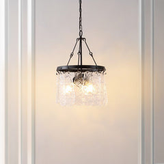 Safavieh Thryssa, 3 Light, 15 Inch, Black/Clear, Iron/Glass Chandelier - Black