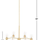 Safavieh Darragh Chandelier - Gold | Chandeliers | Modishstore - 3