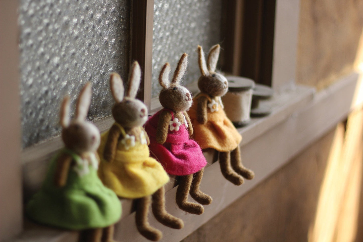 Kalalou Felt Rabbits - Set Of 4 | Modishstore | Holiday