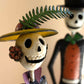 Painted Metal Halloween Day Of The Dead Couple Set Of 2 By Kalalou | Sculptures | Modishstore - 2