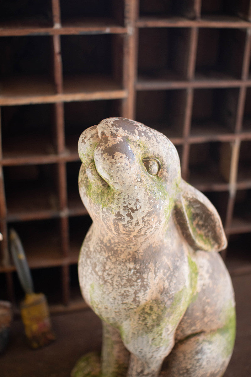 Faux Concrete Rabbit - Head Up By Kalalou | Animals & Pets | Modishstore - 2