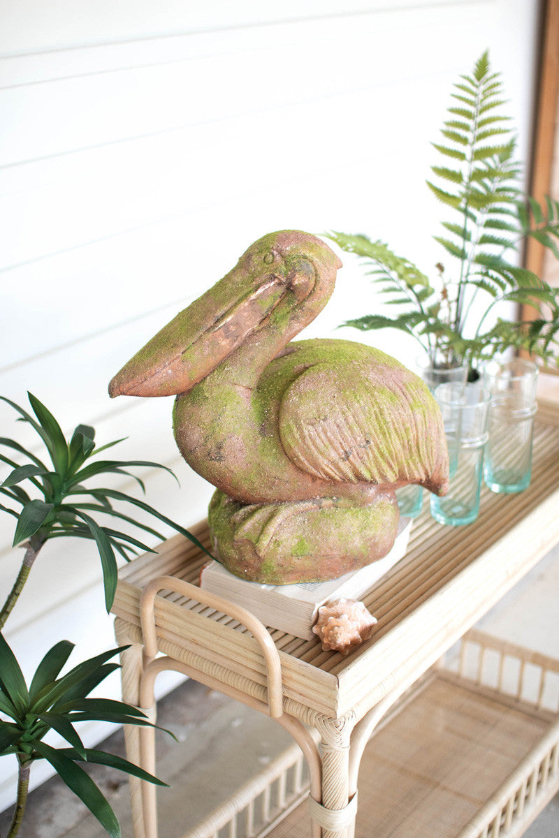 Faux Concrete Pelican By Kalalou | Animals & Pets | Modishstore