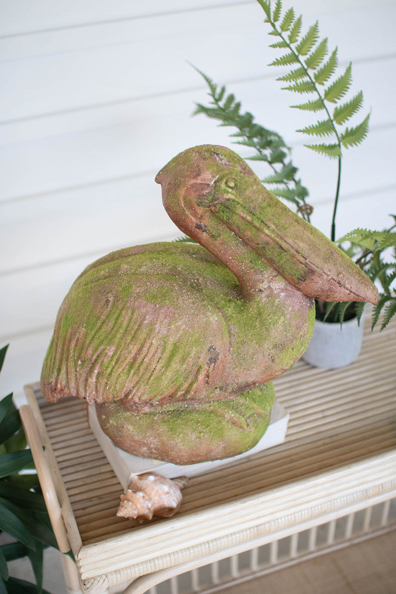 Faux Concrete Pelican By Kalalou | Animals & Pets | Modishstore - 2