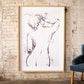 Framed Nude Print By Kalalou | Modishstore | Wall Decor