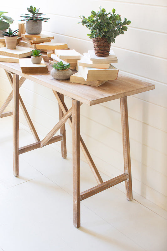 Wooden Console Table By kalalou | Modishstore | Console Tables