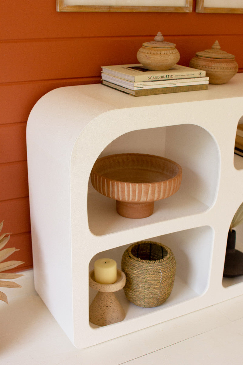 White Wood Console Table By Kalalou | Console Tables |  Modishstore  - 2