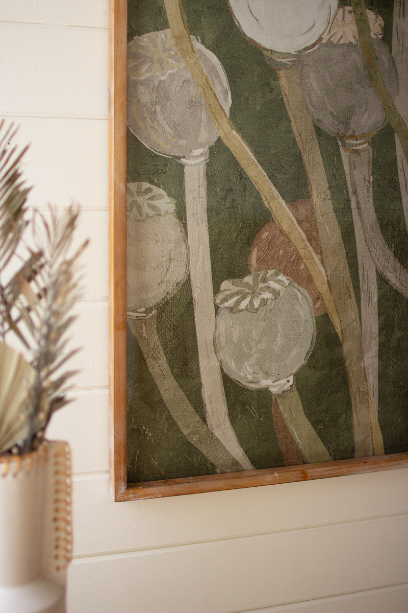 Poppy Print Under Glass | Wall Decor |  Modishstore  - 3