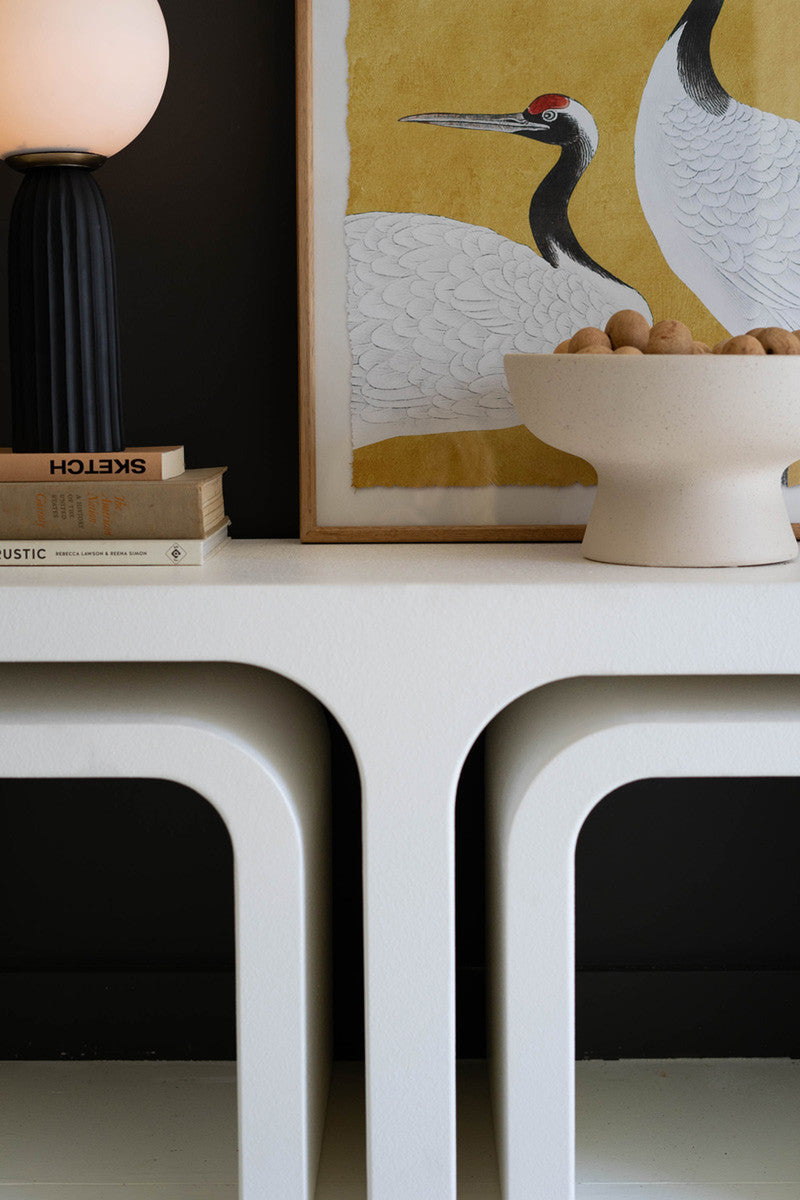 White Wood Rectangle Coffee Table W Nesting Accent Tables By Kalalou | Accent Tables | Modishstore - 7