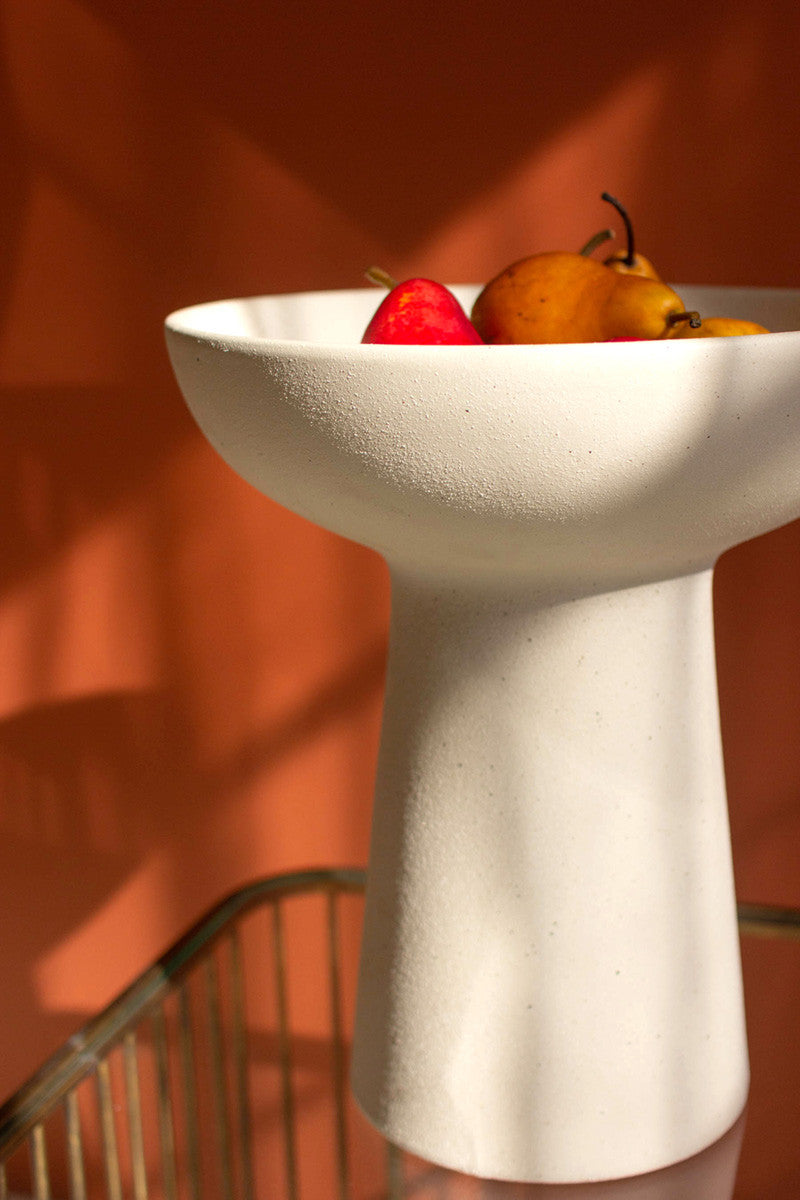Ceramic Compote - Tall By Kalalou | Trays & Pedestals | Modishstore - 3