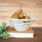 White Ceramic Berry Bowl With Holes - Handles By Kalalou | Decorative Bowls | Modishstore