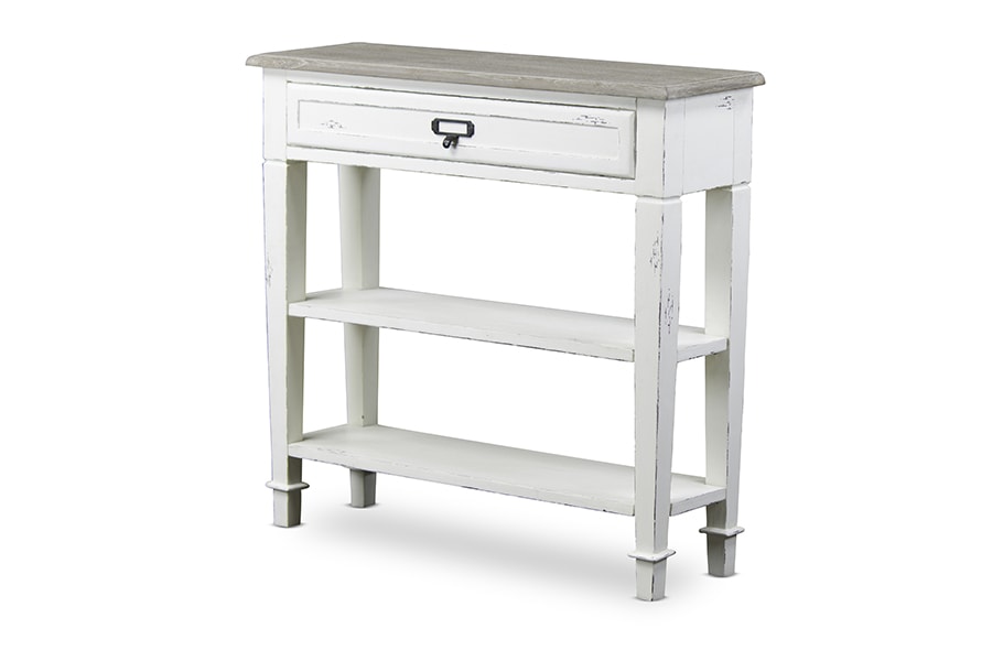 baxton studio dauphine traditional french accent console table 1 drawer | Modish Furniture Store-2