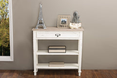 Baxton Studio Dauphine Traditional French Accent Console Table-1 Drawer