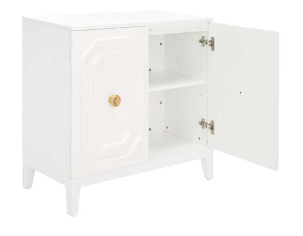Safavieh Riya 2 Door Cabinet - White | Cabinets | Modishstore - 2
