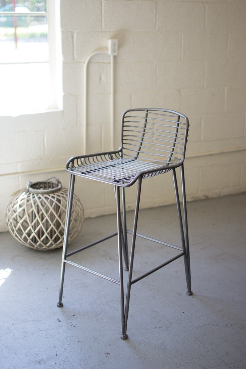 Kalalou Metal Bar Stool | Modishstore | Bar Stools