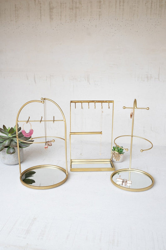Tabletop Jewelry Stand With Mirror Bases by kalalou | Modishstore | Stands