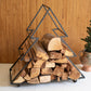 Iron Christmas Tree Firewood Holder By Kalalou | Fireplace Accessories | Modishstore