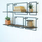 Set Of 14 Wood And Metal Shelves By Kalalou |  Wall Shelf | Modishstore | CHW2024 - 3