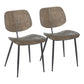 LumiSource Wilson Chair - Set of 2 | Modishstore | Dining Chairs - 2