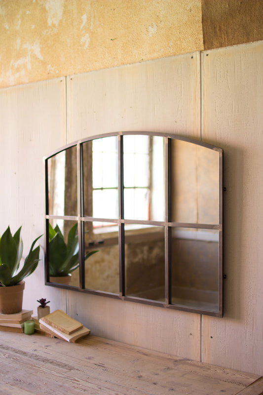 Kalalou Arched Metal Wall Mirror | Modishstore | Mirrors