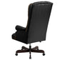 Flash Furniture CI-360-BK-GG High Back Traditional Tufted Black Leather Executive Swivel Office Chair | Office Chairs | Modishstore-3