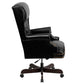 Flash Furniture CI-J600-BK-GG High Back Traditional Tufted Black Leather Executive Swivel Office Chair | Office Chairs | Modishstore-4