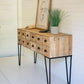 chest of 12 wooden drawers with iron legs By Kalalou-2