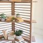 folding wooden screen with three shelves By Kalalou-3