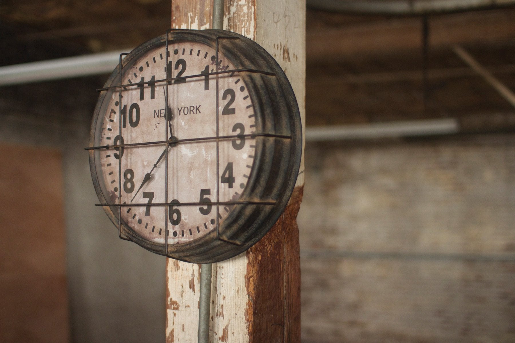 Kalalou Metal New York Clock | Modishstore | Clocks