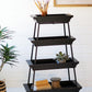 Four Tiered Wood And Iron Display Tower By Kalalou | Modishstore | Stands