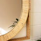 Rectangle/Oval Cane Wrapped Mirror By Kalalou | Mirrors | Modishstore - 2