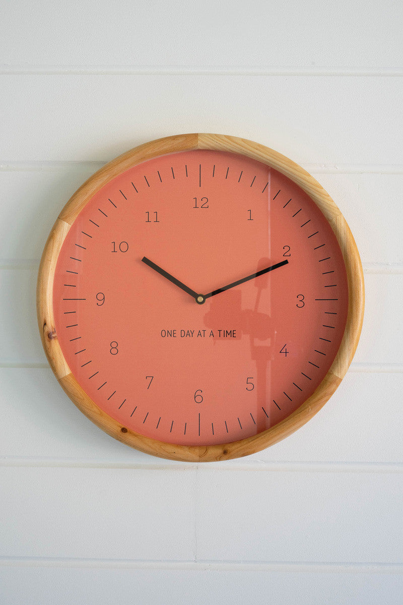 One Day At A Time Wall Clock By Kalalou | Clocks | Modishstore - 2