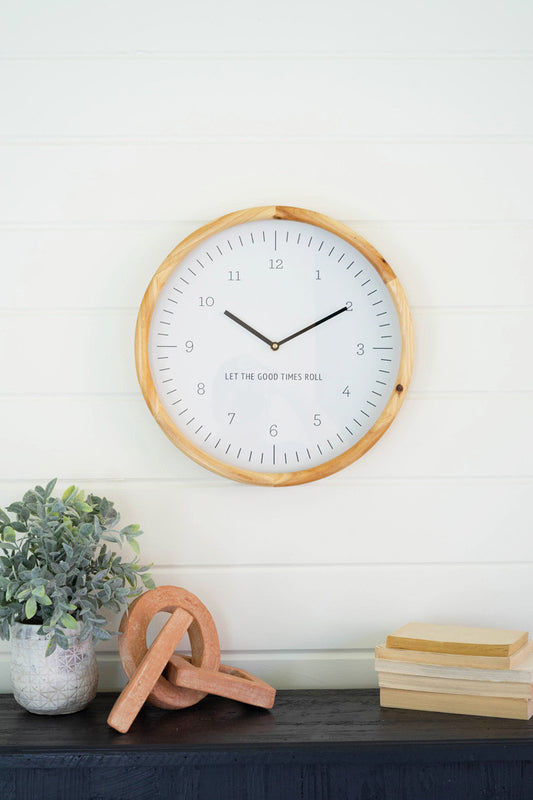 Let The Good Times Roll Wall Clock By Kalalou | Clocks | Modishstore