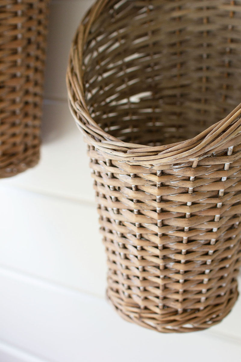 Rattan Baskets  Set Of 2 By Kalalou | Bins, Baskets & Buckets | Modishstore | CLAN1094 - 3