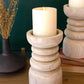 Wooden Pillar Candle Holder By Kalalou | Candle Holders | Modishstore - 2 - 2