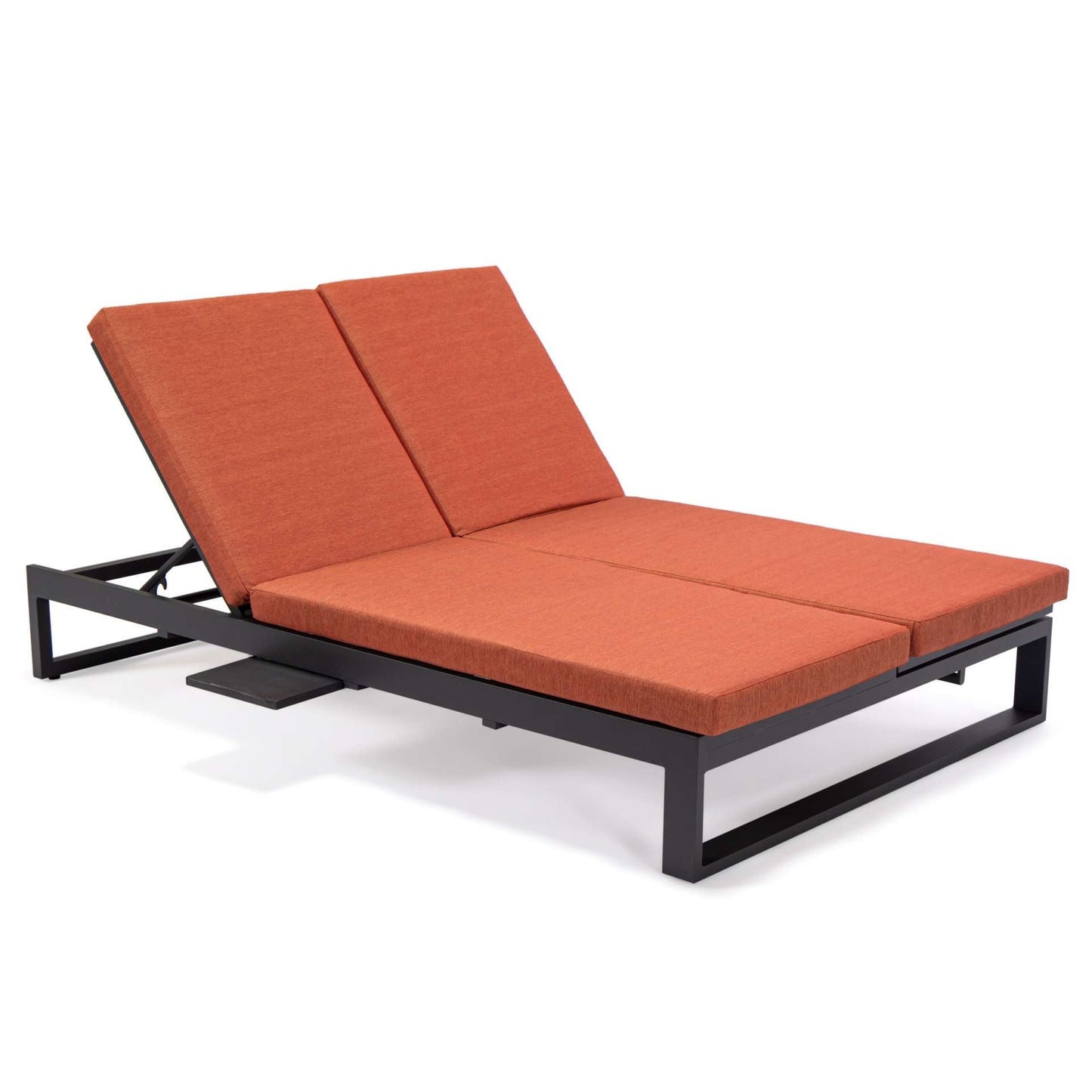 LeisureMod Chelsea Convertible Lounge Reclining Double Chaise With Cushions | Outdoor Recliners & Lounge Chairs | Modishstore - 88