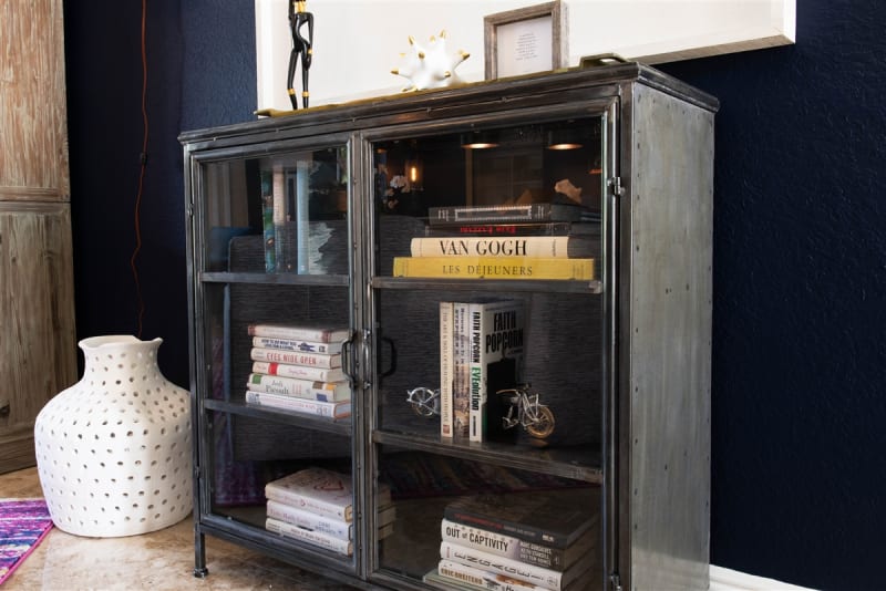 Kalalou Iron And Glass Apothecary Cabinet | Modishstore | Cabinets - 4